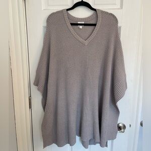Gray poncho